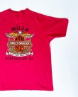 画像5: 1990  HARLEY DAVIDSON MILLS BURLINGTON VTG T-SHIRT RED XL