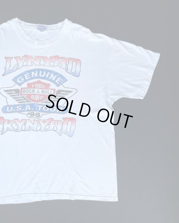 画像1: 1998 LYNYRD SKYNYRD GENUINE USA TOUR T-SHIRT WHITE L