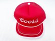 画像3: NOS 80s COORS BEER VTG MESH CAP  RED