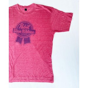 画像: PABST BLUE RIBBON BEER VTG T-SHIRT  RED 