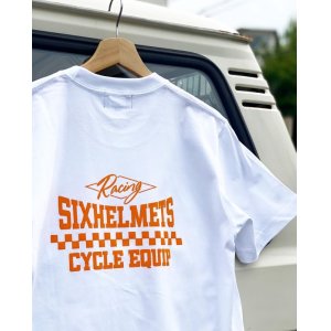 画像: SIXHELMETS RACING CYCLE EQUIP T-SHIRT WHITE×BRIGHT YELLOW