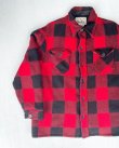 画像2: WOOLRICH BAFFALO CHECK VTG WOOL JACKET RED×BLACK  XL