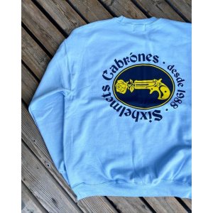 画像: SIXHELMETS CABRONES SWEATSHIRT LIGHT BLUE