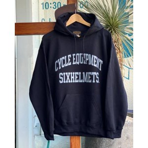 画像: SIXHELMETS CYCLE EQUIPMENT HOODIE BLACK