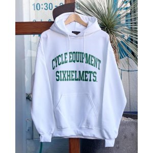 画像: SIXHELMETS CYCLE EQUIPMENT HOODIE WHITE