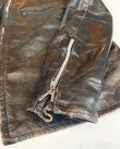 画像8: 60s BROOKS LEATHER VTG SINGLE RIDER'S JACKET BLACK 