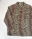 画像2: 50s CALI FAME LEOPARD VTG RAYON LONG SLEEVE SHIRT M