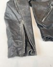 画像6: 70s BROOKS LEATHER VTG DOUBLE RIDER'S JACKET BLACK 42