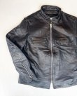 画像2: 60s BROOKS LEATHER VTG SINGLE RIDER'S JACKET BLACK 