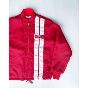 画像: 70s BUDWEISER SWINGSTER VTG NYLON RACING JACKET RED 