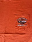 画像7: 2002 HARLEY DAVIDSON PENSACOLA VTG POCKET T-SHIRT ORANGE M