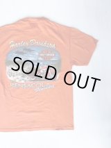 画像: 2002 HARLEY DAVIDSON PENSACOLA VTG POCKET T-SHIRT ORANGE M