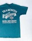 画像1: 1998 HARLEY DAVIDSON TRAMONTIN HOPE NEW JERSEY VTG POCKET T-SHIRT GREEN M