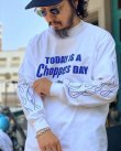 画像3: SIXHELMETS “TODAY IS A CHOPPERS DAY” L/S T-SHIRT WHITE