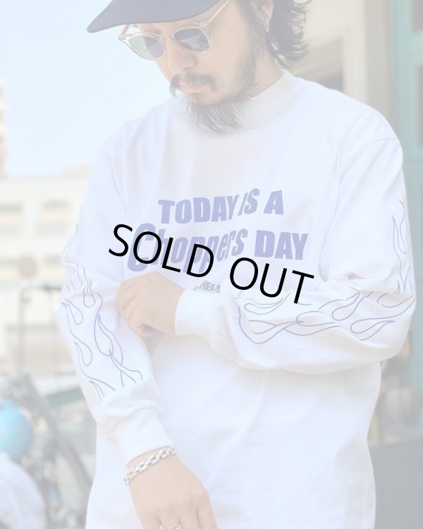 画像3: SIXHELMETS “TODAY IS A CHOPPERS DAY” L/S T-SHIRT WHITE