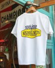 画像3: SIXHELMETS CYCLE EQUIPMENT CHECKER FLAG T-SHIRT WHITE