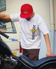 画像5: SIXHELMETS CYCLE EQUIPMENT CHECKER FLAG T-SHIRT WHITE