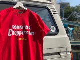 画像: SIXHELMETS “TODAY IS A CHOPPERS DAY” T-SHIRT RED