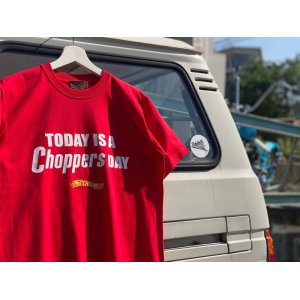 画像: SIXHELMETS “TODAY IS A CHOPPERS DAY” T-SHIRT RED