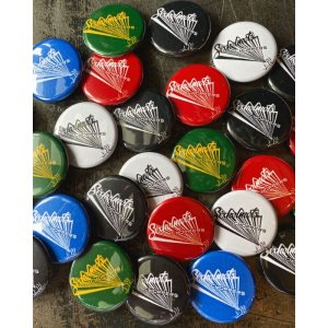 画像: SIXHELMETS CHOPPERS PINBACKS DRAWN BY HOODOO MAN