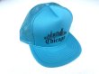 画像3: NOS 90s CHICAGO SOUVENIR TRUCKER CAP TURQUOISE BLUE