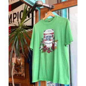 画像: 70s BUDWEISER BEER VTG T-SHIRT GREEN L