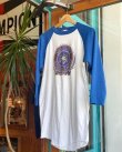 画像1: 80s PABST EXTRA LIGHT BEER VTG THREE QUARTER SLEEVE T-SHIRT BLUE×WHITE XL