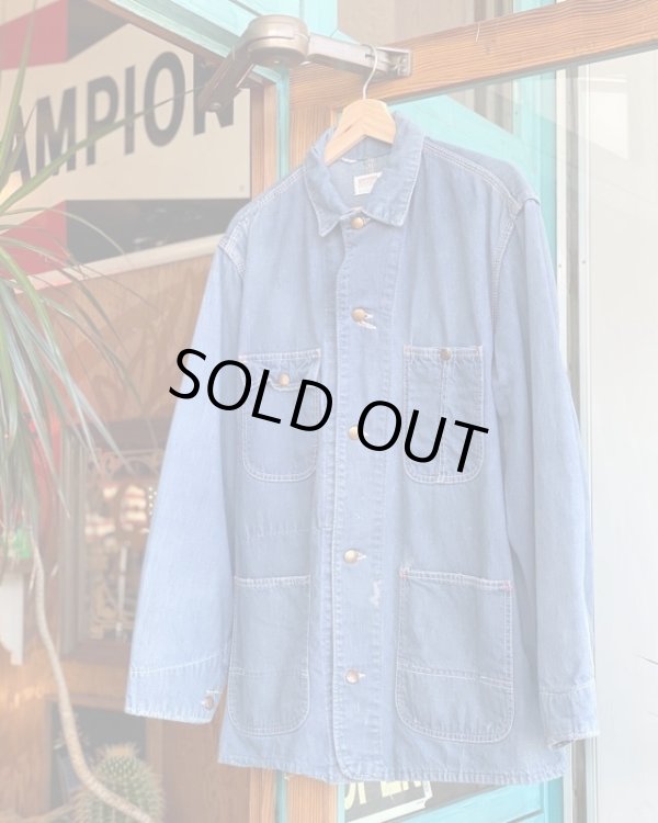 画像1: 70s MONTGOMERY WARD VTG DENIM COVERALL 