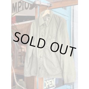 画像: 80s USN A-2 DECK JACKET KHAKI GREEN  