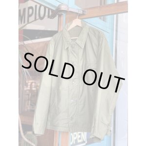 画像: 80s USN A-2 DECK JACKET KHAKI GREEN  L