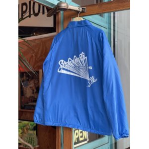 画像: SIXHELMETS CHOPPERS DRAWN BY HOODOOMAN VTG COACH JACKET BLUE M