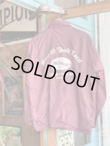 画像: SIXHELMETS CHOPPERS “SUPPORT YOUR LOCAL” VTG COACH JACKET WINE RED L