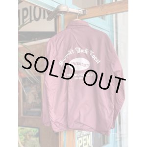 画像: SIXHELMETS CHOPPERS “SUPPORT YOUR LOCAL” VTG COACH JACKET WINE RED L