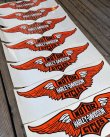 画像1: NOS 70s HARLEY DAVIDSON BAR&SHIELD WING LOGO VTG STICKER