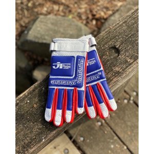 画像: JT RACING USA MX RACING GLOVE WHITE×RED×BLUE