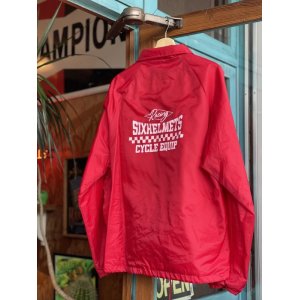 画像: SIXHELMETS RACING CYCLE EQUIP VTG COACH JACKET RED XL