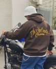 画像2: SIXHELMETS CHOPPERS LOGO HOODIE DRAWN BY BOULEVARD FEVER ART BROWN