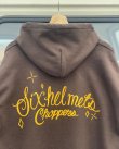 画像5: SIXHELMETS CHOPPERS LOGO HOODIE DRAWN BY BOULEVARD FEVER ART BROWN