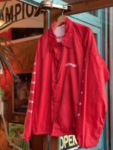 画像: SIXHELMETS CHOPPERS SLEEVE LOGO VTG COACH JACKET RED XL