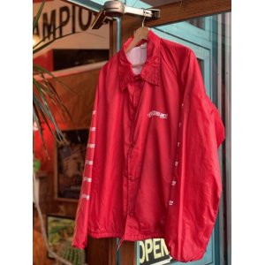 画像: SIXHELMETS CHOPPERS SLEEVE LOGO VTG COACH JACKET RED XL