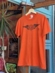 画像1: 80s HARLEY DAVIDSON ROBISON  VTG T-SHIRT ORANGE XL