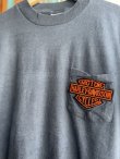 画像4: 80s HARLEY DAVIDSON CHUCK HOLENDA’S VTG POCKET T-SHIRT BLACK L