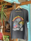 画像1: 1991 HARLEY DAVIDSON AMERICADE LAKE GEOGRE VTG T-SHIRT BLACK XL