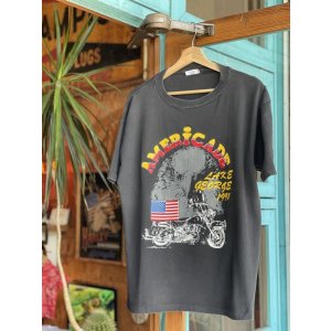 画像: 1991 HARLEY DAVIDSON AMERICADE LAKE GEOGRE VTG T-SHIRT BLACK XL