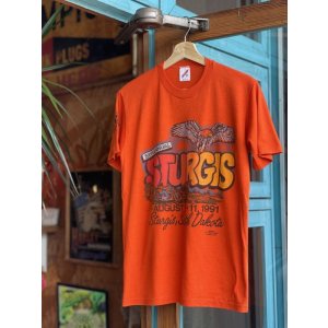 画像: 1991 HARLEY DAVIDSON 51st ANNUAL RALLY AND RACES VTG T-SHIRT ORANGE M