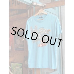 画像: 1990 HARLEY DAVIDSON OFFICIAL VTG T-SHIRT TURQUOISE BLUE  L
