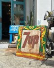 画像1: 60-70s PETER MAX×7UP VTG SIGN