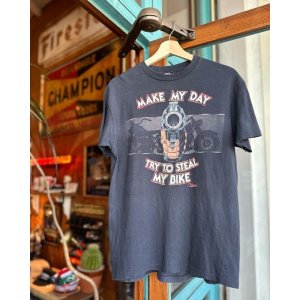 画像: 80s HARLEY DAVIDSON“MAKE MY DAY TRY TO STEAL MY BIKE”IRON HEAD VTG T-SHIRT L