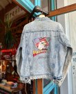 画像1: 90s HARLEY DAVIDSON“BORN IN THE USA”VTG DENIM JACKET L