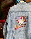 画像4: 90s HARLEY DAVIDSON“BORN IN THE USA”VTG DENIM JACKET L